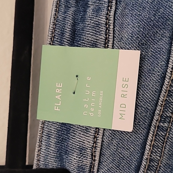 Nature Denim Flare Mid Rise Jeans 5/26 - Picture 3 of 6
